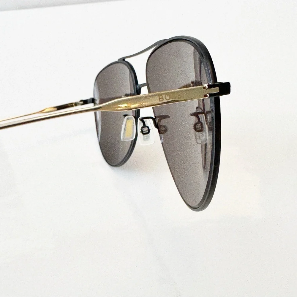 Hugo Boss Grey Pilot Men's Sunglasses  BOSS 1558/O/F/S 0I46/IR 63